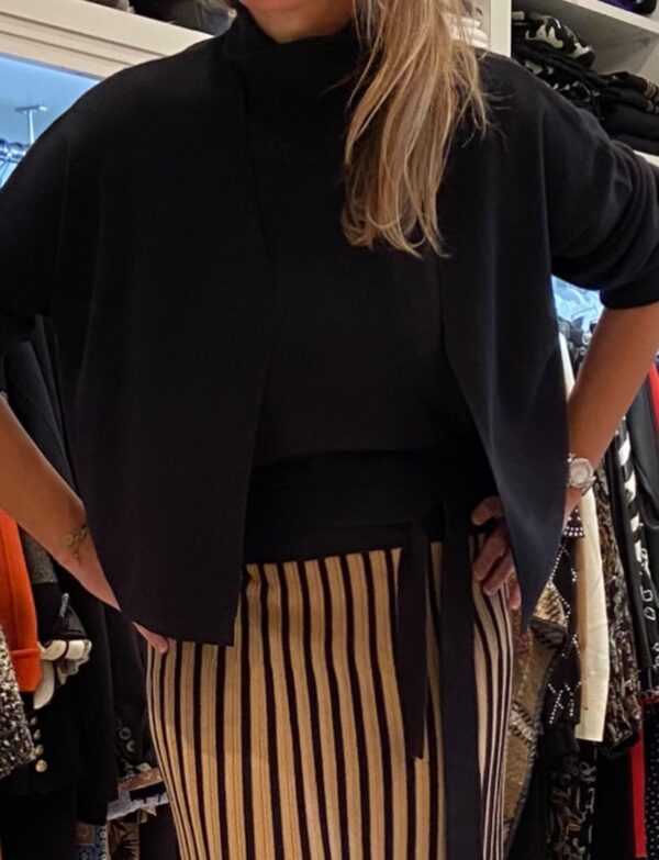 Robe col roulé sans manches 