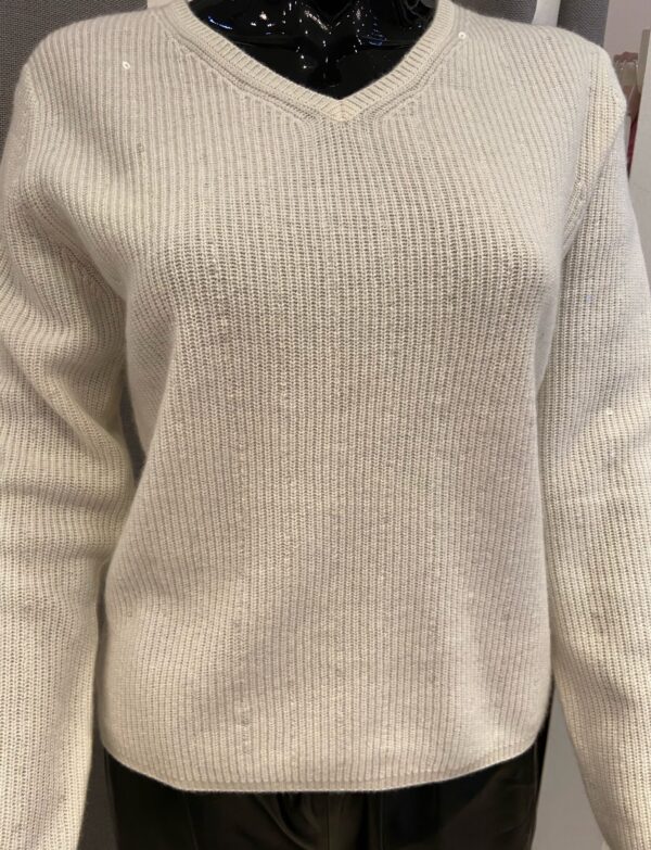 Pull boutons dos verts 