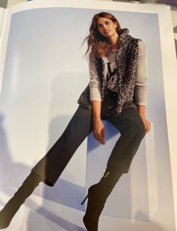  Gilet fausse fourrure sans manches