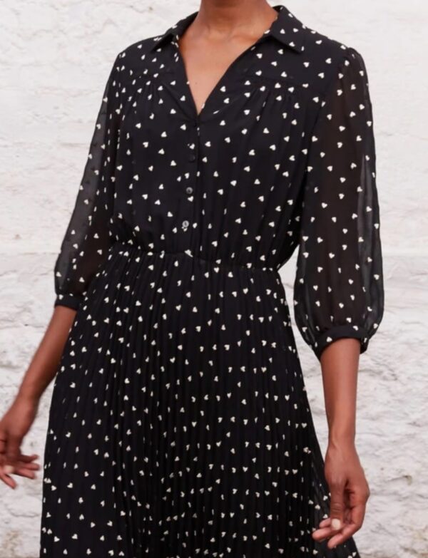 Robe longue motifs cœurs 