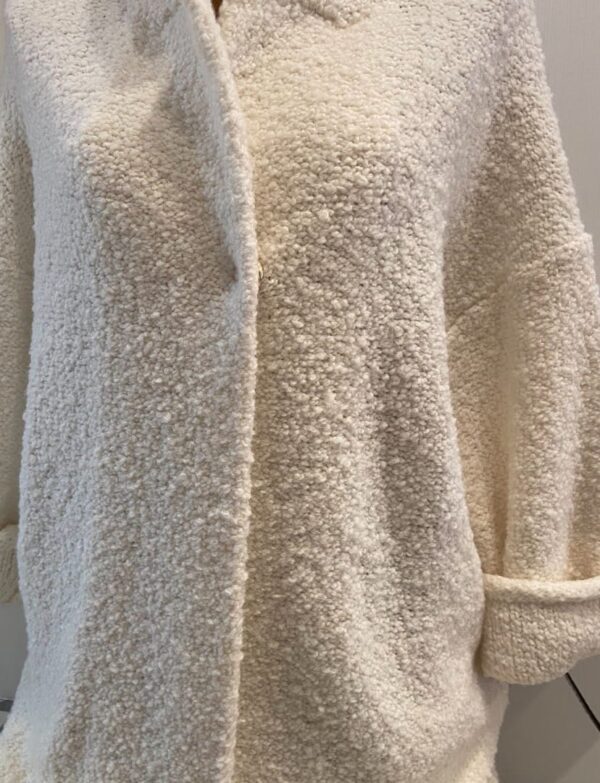 Manteau bouclette blanc