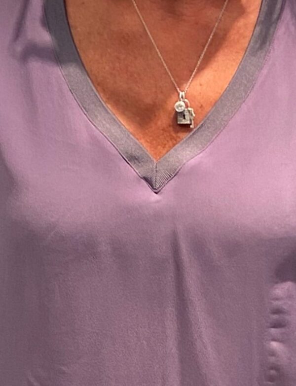 Tunique violine et dos jersey