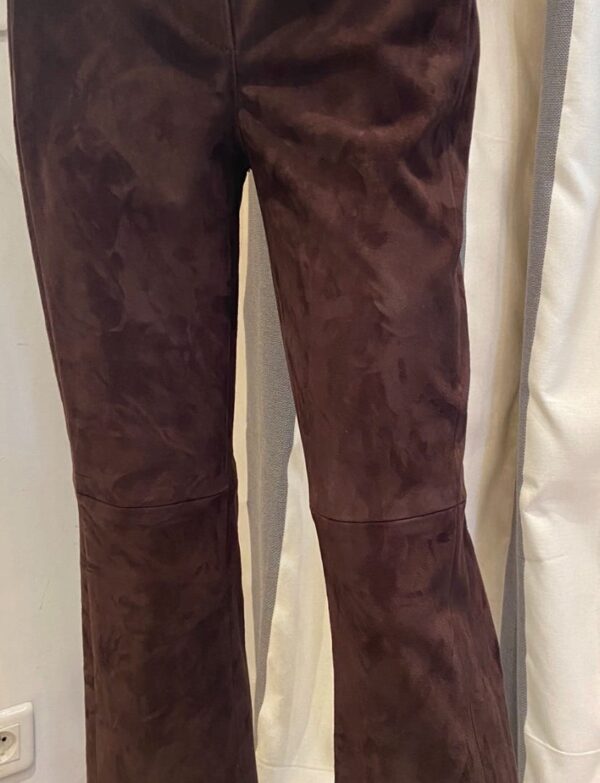 Pantalon en daim chocolat 
