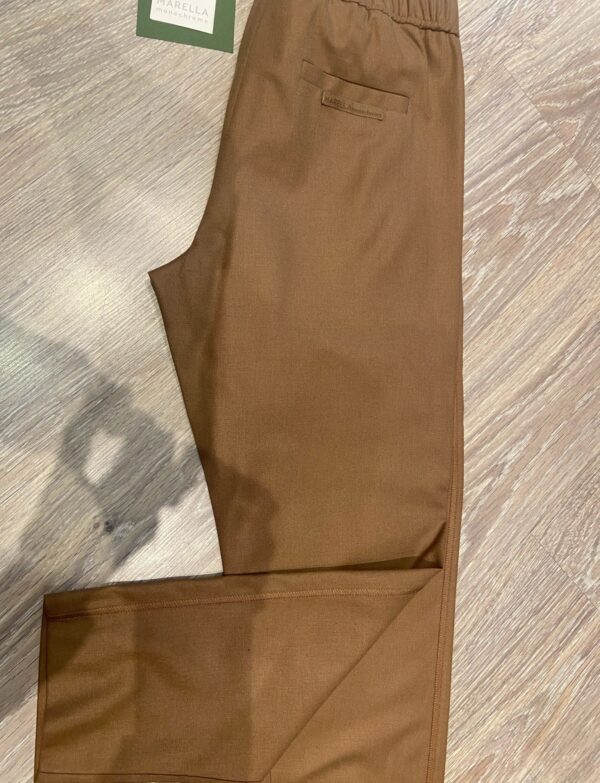 Pantalon camel viscose laine elastane
