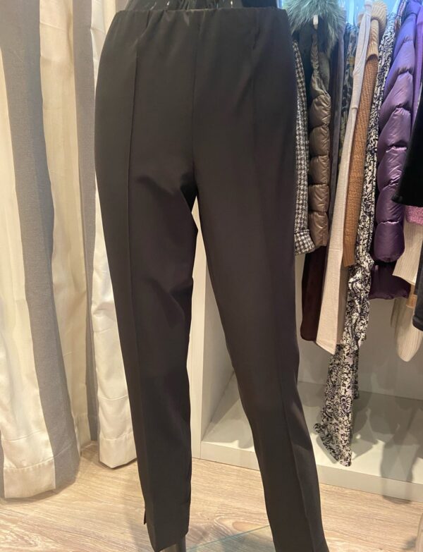 Pantalon noire surpiqué fluide